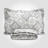 Cubrecama Jacquard Estilo Portuguesa LA BASTILLA® Línea Luxury | Modelo Viseu Gris
